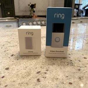 Ring Video Doorbell and Chime - new in box
